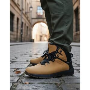 Discovery Expedition Men’s Hiking Boots Camel Black Size 8